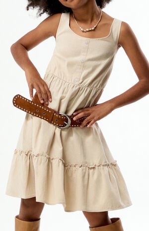 Sleeveless Button Front Dress image number 4