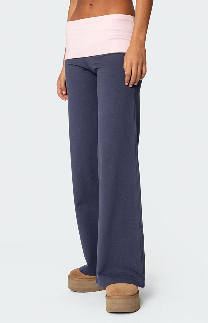 【COLOR iN ID】Wonder Daily Fold Slacks Olivia Elastic-Back Wide-Leg Pants