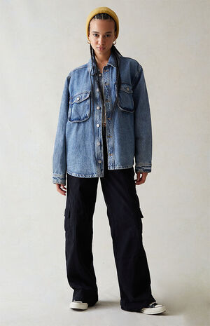 Denim Shacket image number 3