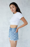 By PacSun Half Bunny High Waisted Denim Festival Shorts By PacSun Half Bunny High Waisted Denim Festival Shorts image number null
