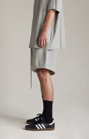 Dark Heather Oatmeal Sweat Shorts image number 2
