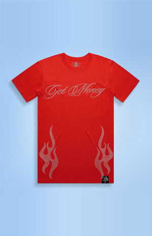 Flames Rhinestone T-Shirt image number 1