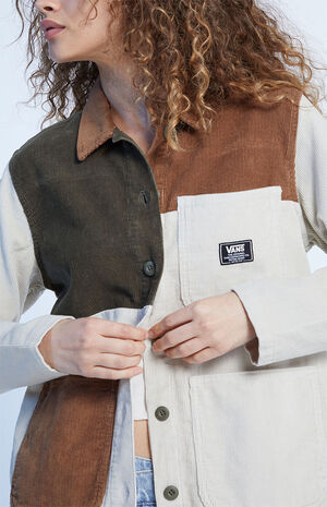 Drill Corduroy Colorblock Jacket image number 3