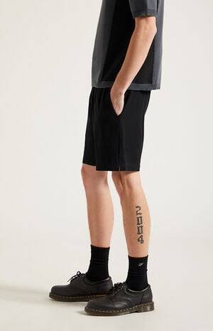 Black Linen Shorts image number 4