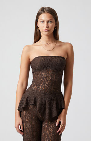 Shiloh Longline Lace Tube Top image number 2