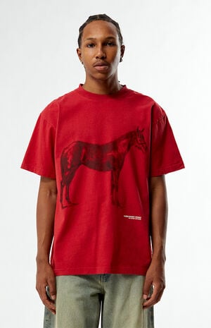 Pac Artist Network x Randy Perez Red Horse T-Shirt image number 2