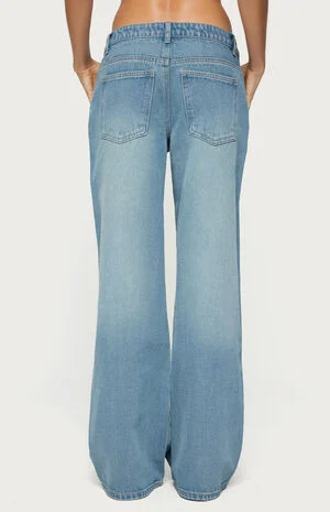 Raelynn Washed Low Rise Jeans image number 3