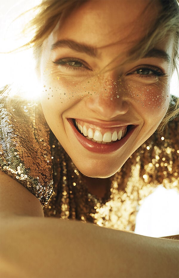 FAZIT BEAUTY Gold Glitter Freckles Makeup Patches