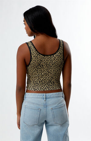 Princess Leopard Cropped Tank Top image number 3