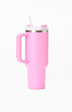Pink The Quencher H2.0 FlowState 40 oz Tumbler Pink The Quencher H2.0 FlowState 40 oz Tumbler image number 2