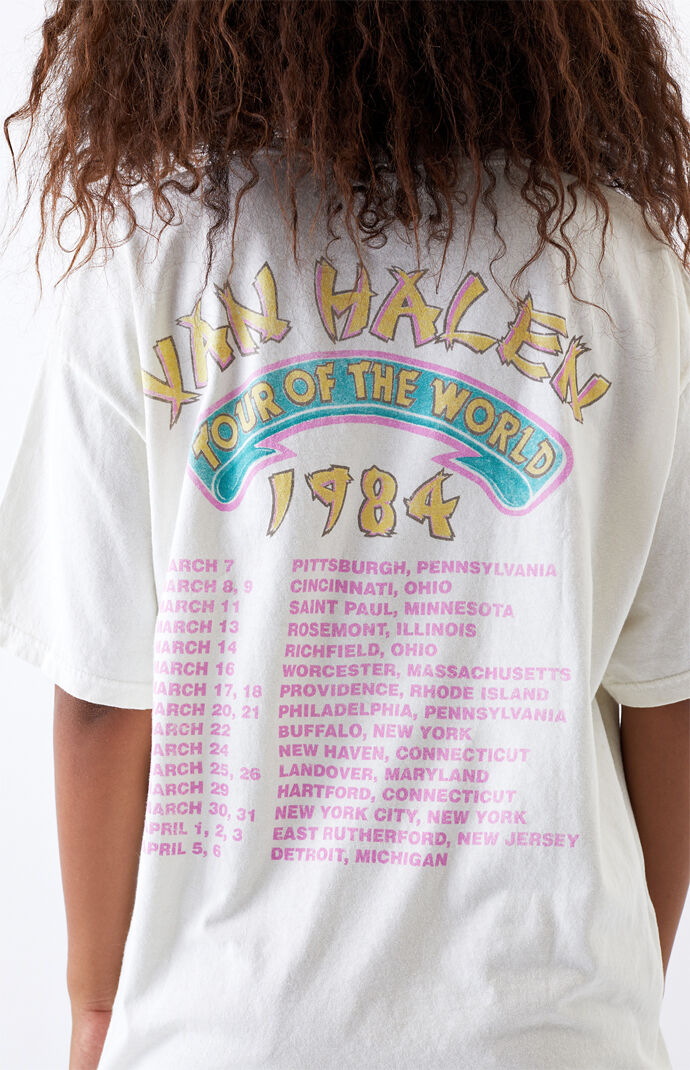 tour of the world van halen shirt