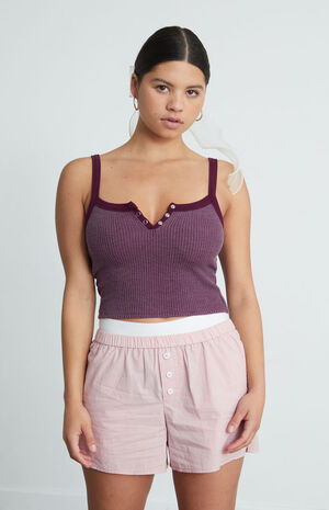 Kerri Waffle Knit Tank Top image number 1