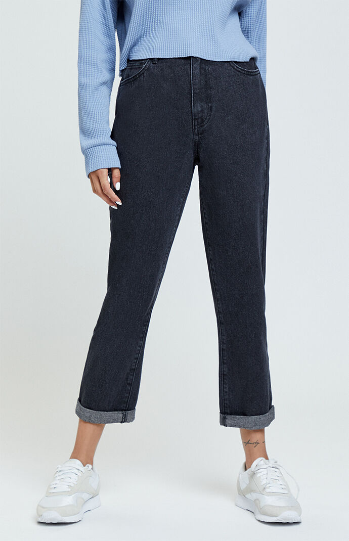 pacsun black mom jeans