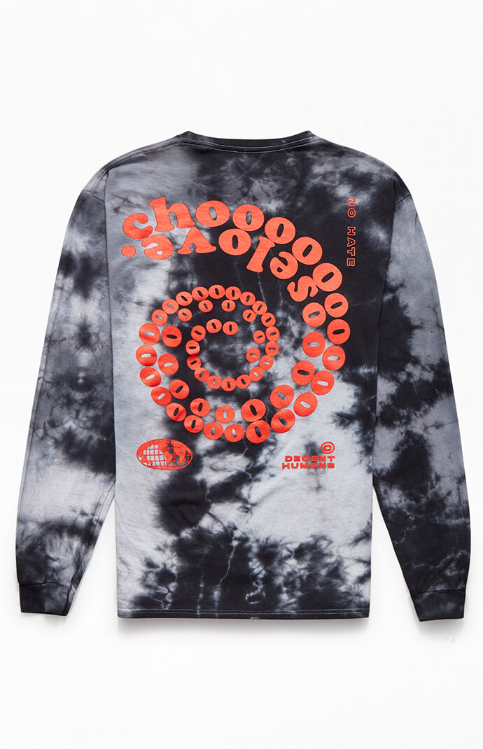 Choose Love Tie-Dyed Long Sleeve T-Shirt
