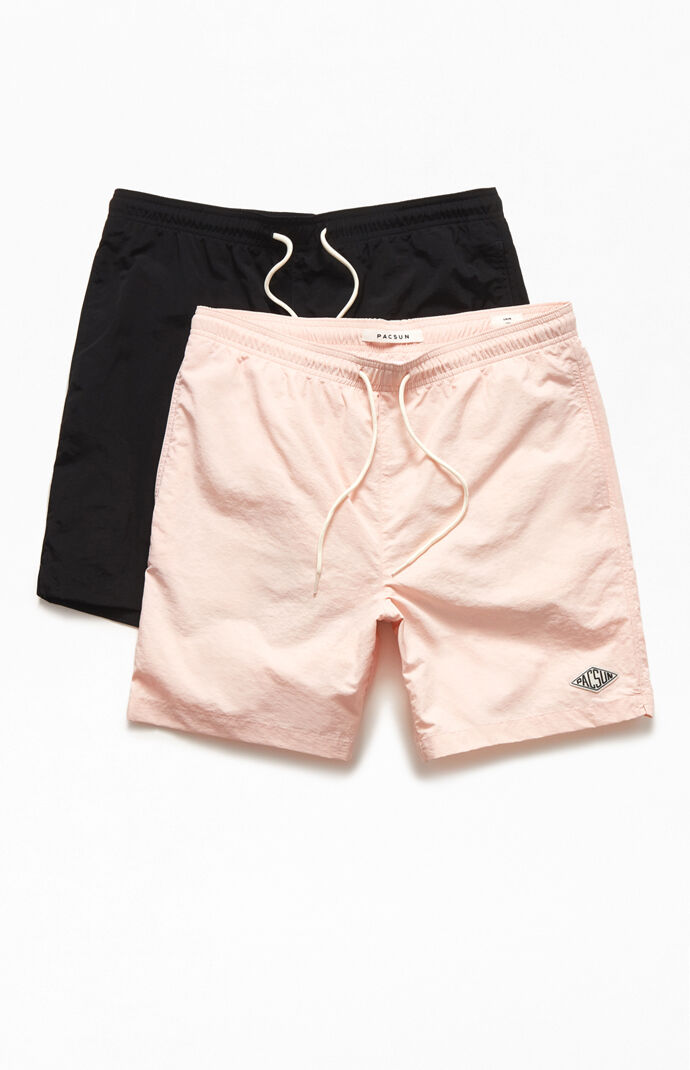 2-Pack Solid 17" Swim Trunks