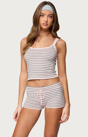 Lillian Striped Knit Tank Top image number 1
