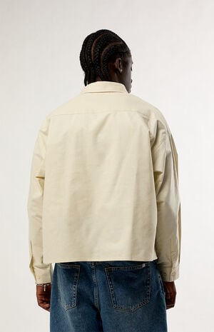 Flower Oxford Button Up Long Sleeve Shirt image number 3