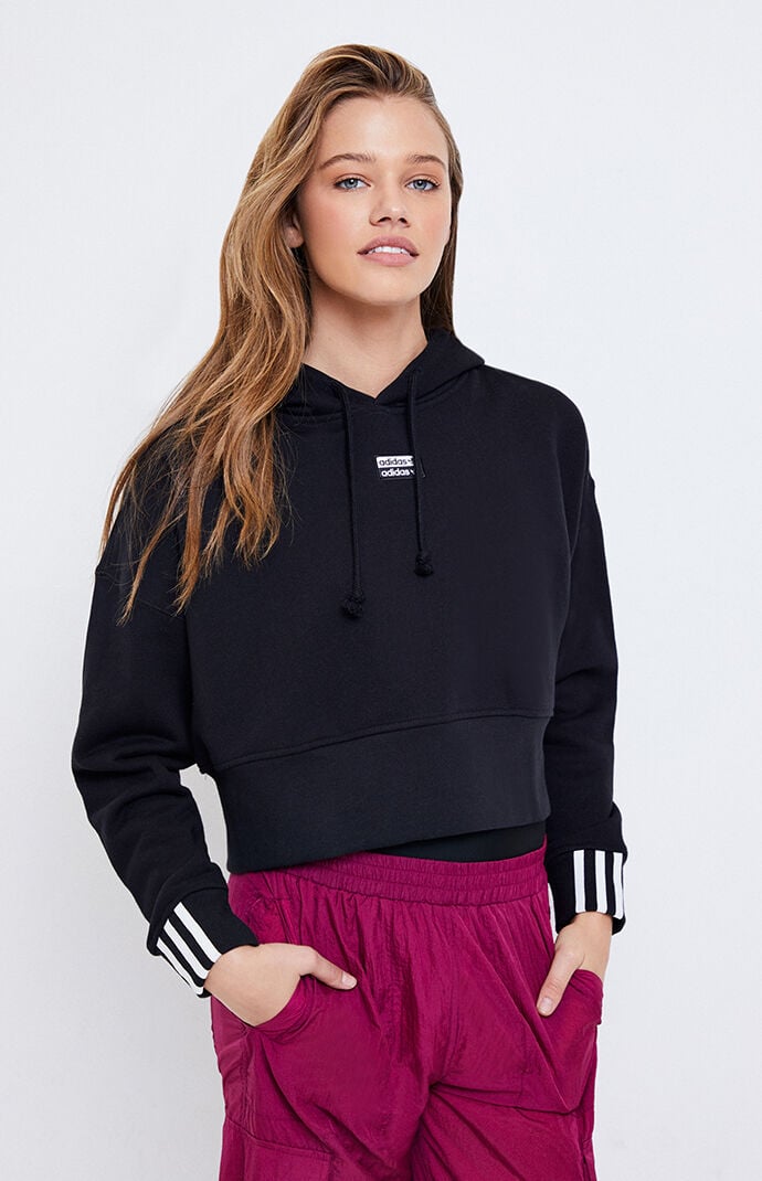 adidas vocal cropped hoodie sweatshirt