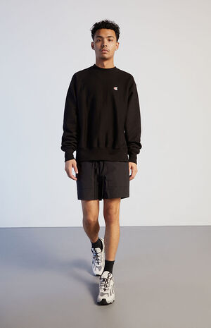 Black Nylon Volley Shorts image number 2