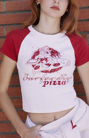 x PacSun Surfer Boy Pizza Baby T-Shirt image number 2
