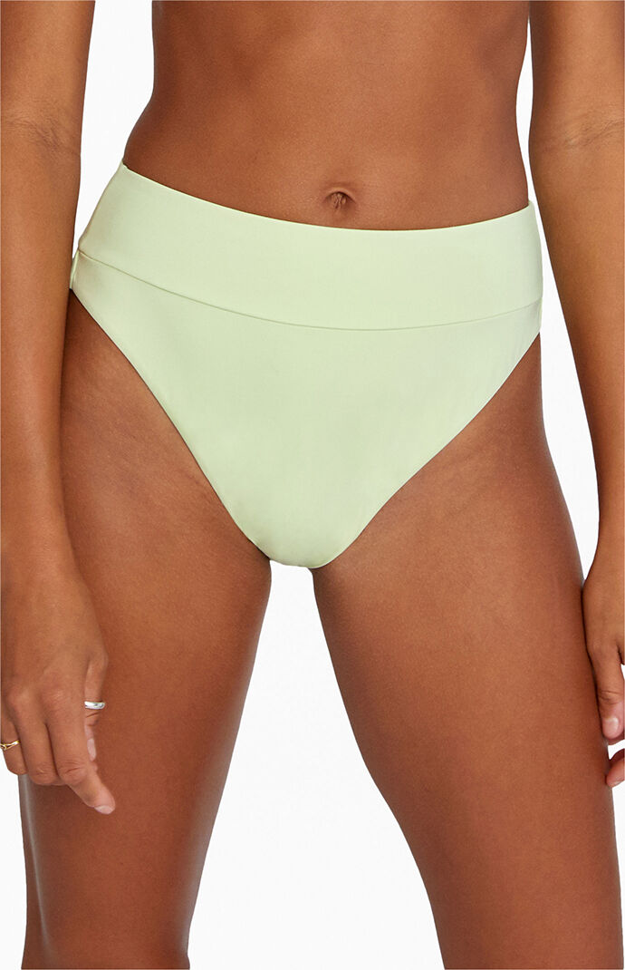 Solid High Waisted Bikini Bottom