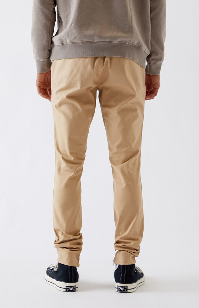 Khaki Drop Skinny Jogger Pants PacSun PacSun