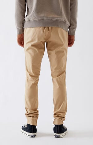 Khaki Drop Skinny Jogger Pants | PacSun |