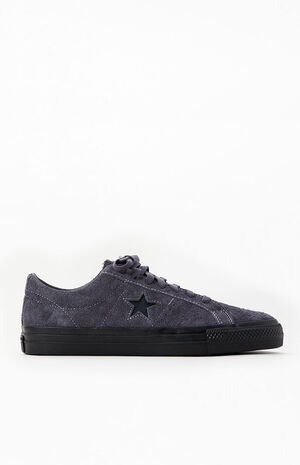 Navy One Star Pro Vintage Suede Shoes image number 1