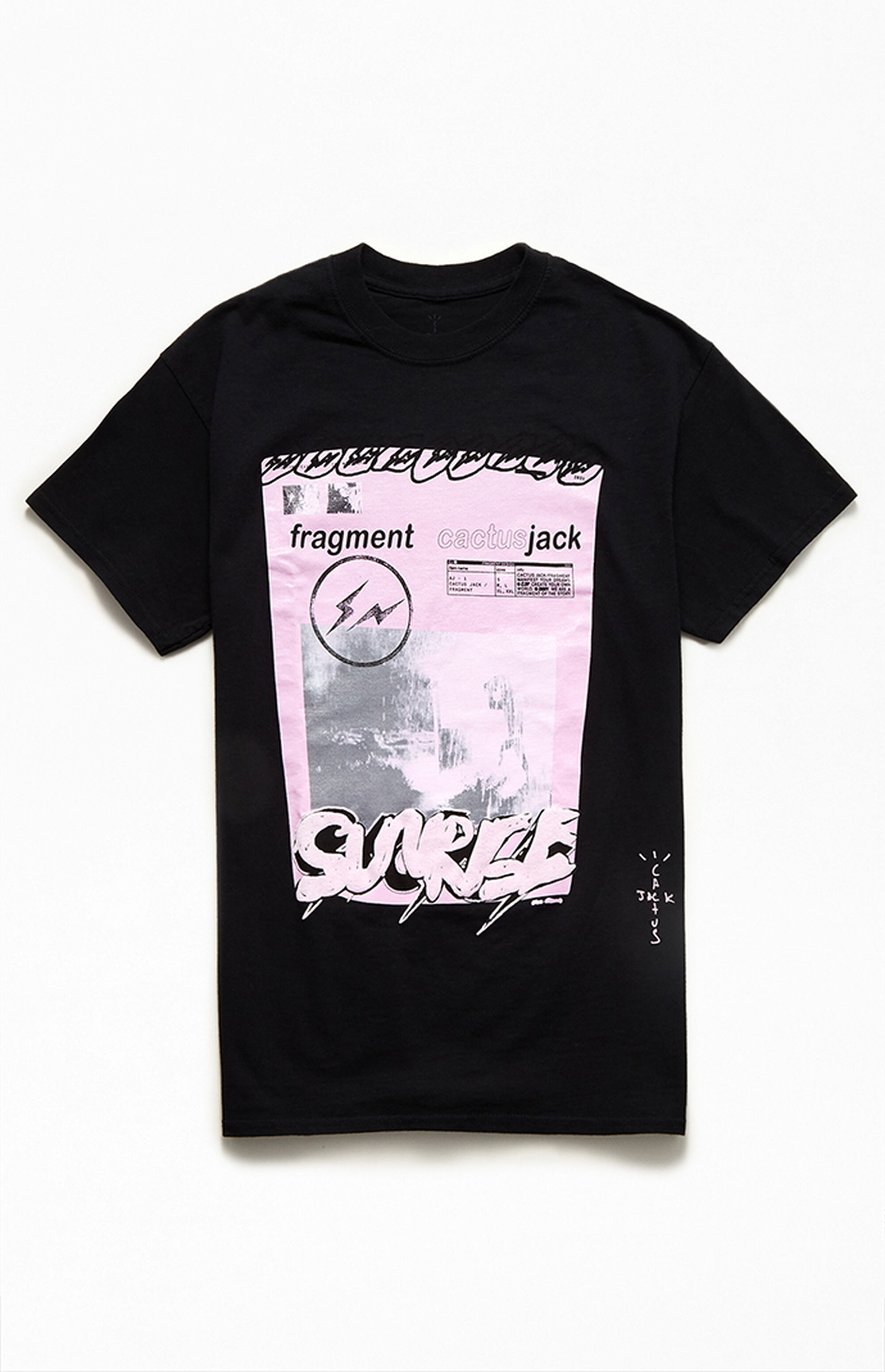 Travis Scott Cactus Jack For Fragment Pink Sunrise T-Shirt | PacSun