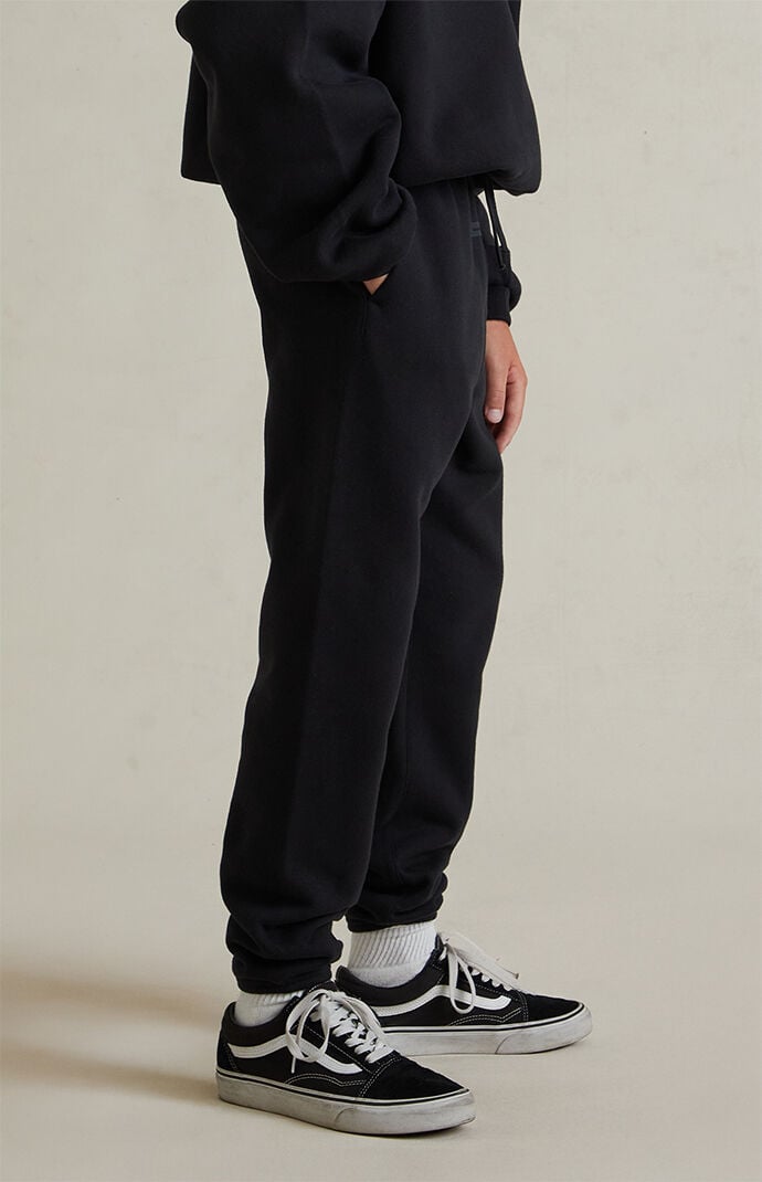 Fear of God ESSENTIALS Kids Jet Black Classic Sweatpants | Pacsun