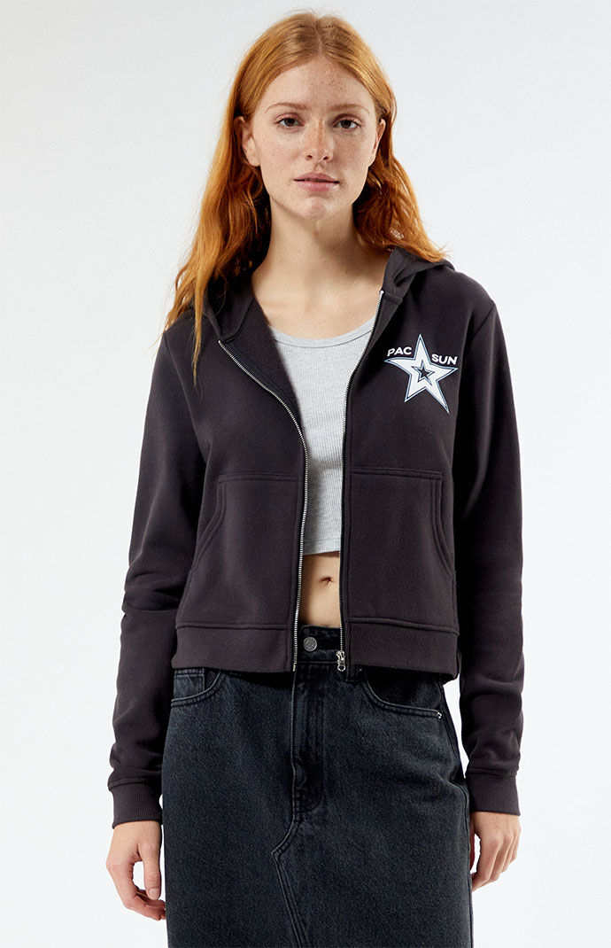 Star zip up sweatshirt best sale