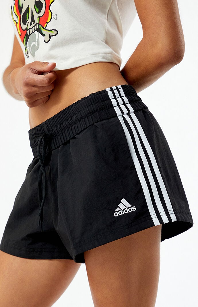 adidas 3 Stripes Woven Shorts PacSun