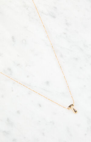 T Initial 14K Gold Plated Necklace image number 2