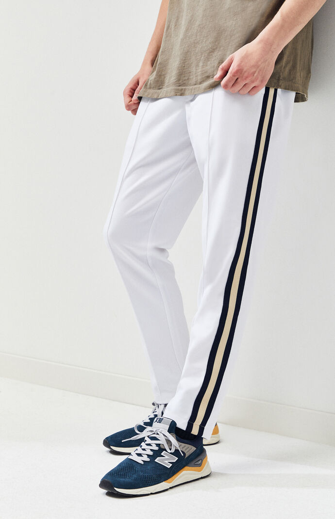 pacsun side stripe tricot black track pants