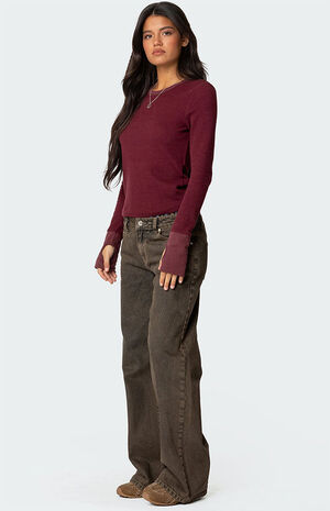 Waffle Long Sleeve T-Shirt image number 4