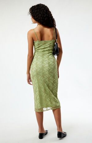 Daisy Street Stretch Lace Midi Dress | Pacsun
