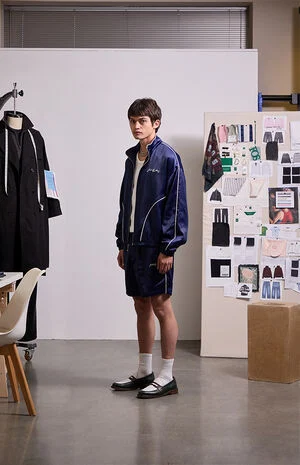 by Pacsun Navy Track Shorts image number 1