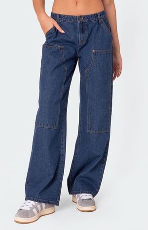 Ayla Low Rise Carpenter Jeans image number 1