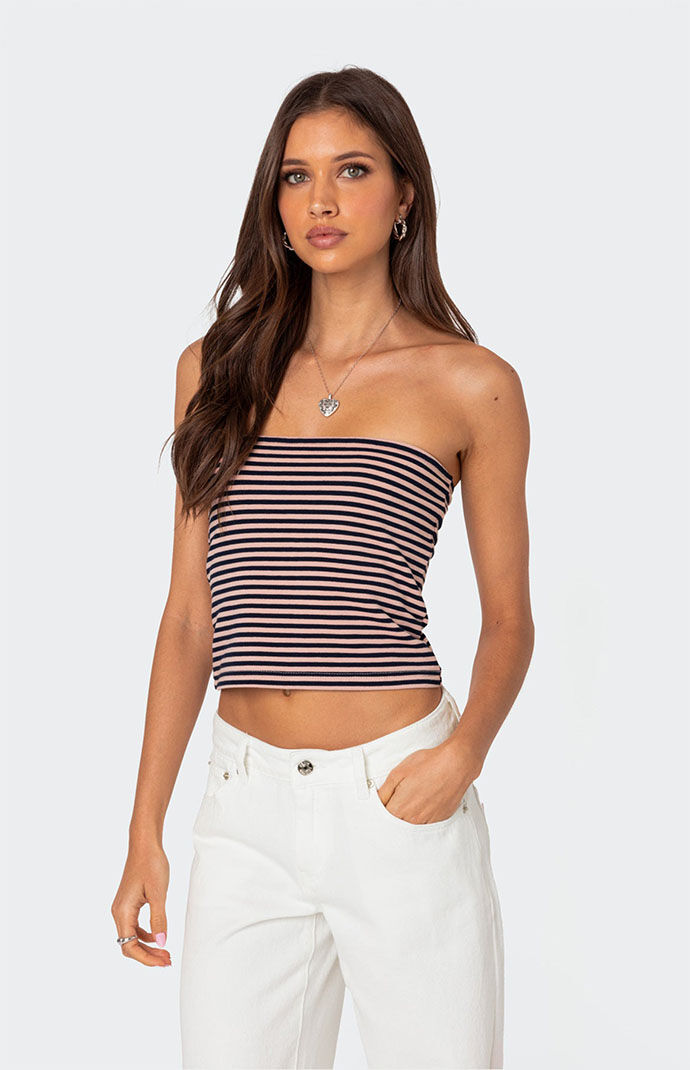 Edikted Lilah Striped Tube Top | PacSun