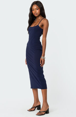 Air Back Slitted Midi Dress image number 3