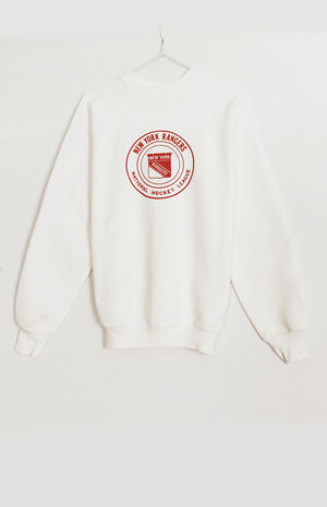 Upcycled NY Rangers Crew Neck Sweatshirt image number 1