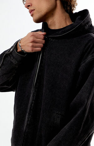 Black Wash Hooded Jacket image number 2