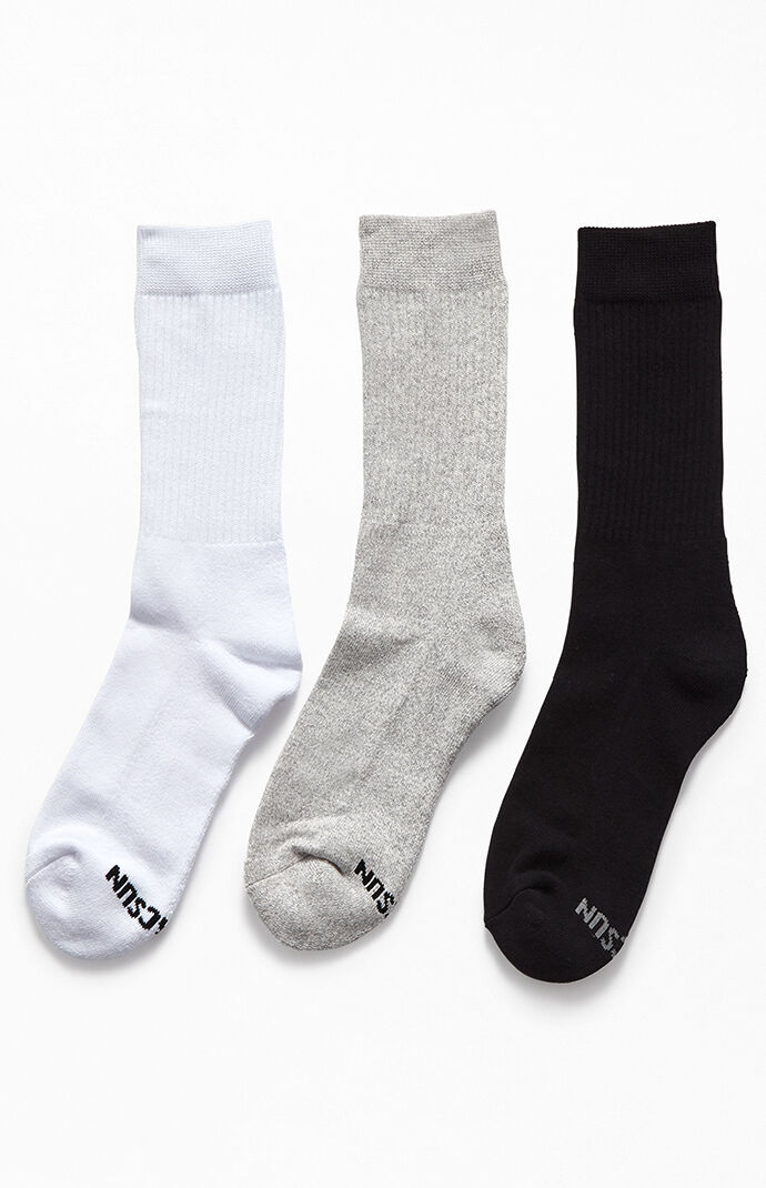 Three-Pack Basic Crew Socks