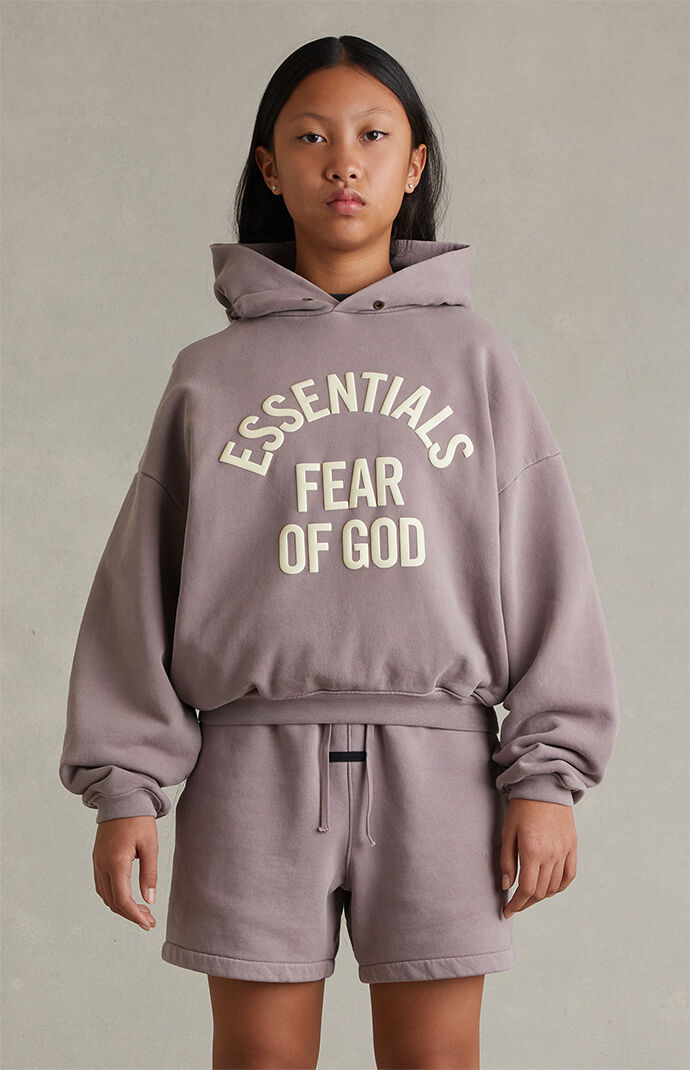Fear of God ESSENTIALS Kids Faded Mauve Signature Classic Sweat Shorts