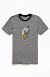 Planet Saturn Striped T-Shirt Planet Saturn Striped T-Shirt image number null