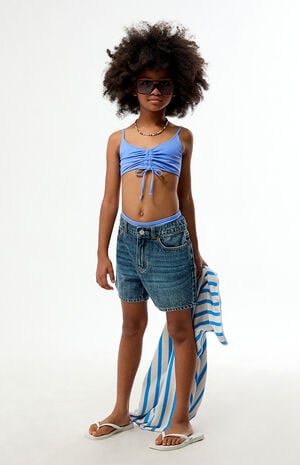 Baggy Denim Shorts Medium Blue Tint&nbsp; image number 5