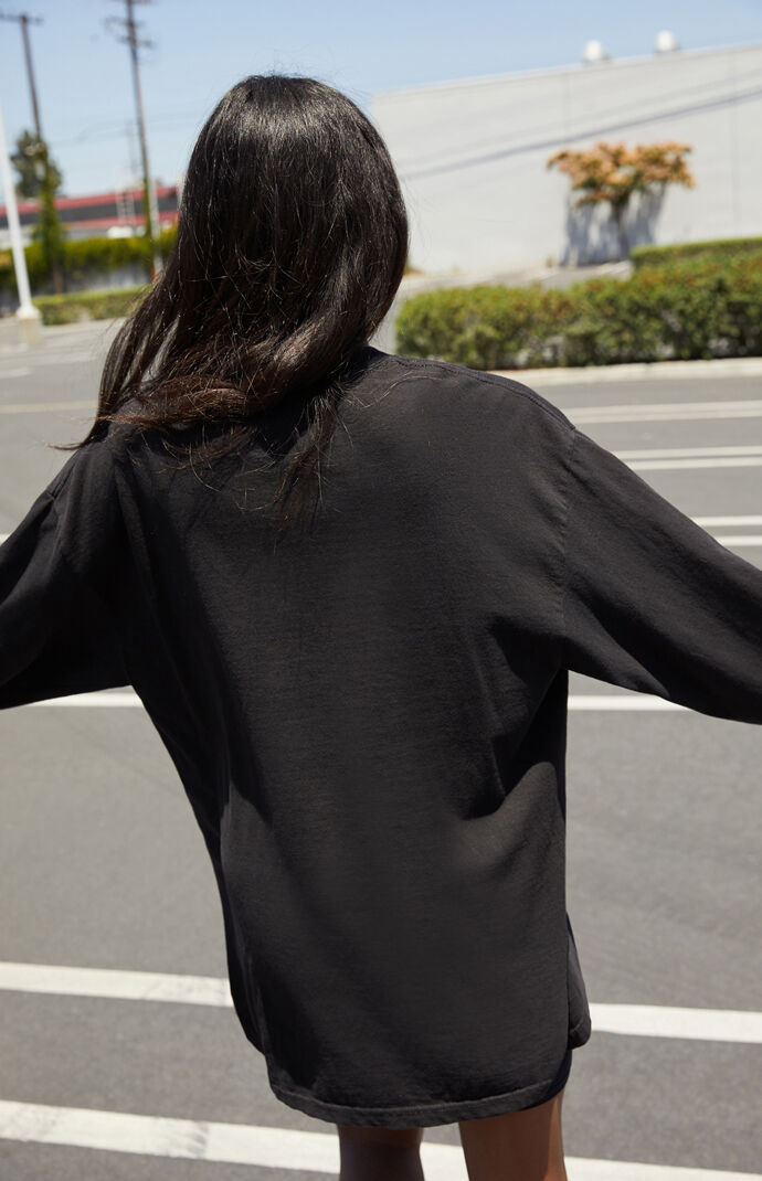 Black Camila Long Sleeve Venice T-Shirt