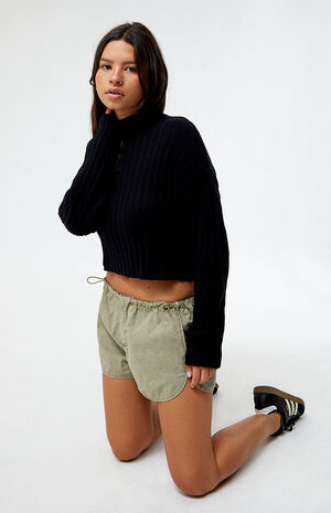 Elastic Waist Bungee Shorts image number 2