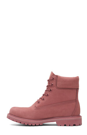 Women's Red Premium 6inch Waterproof Lace-Up Boots image number 6