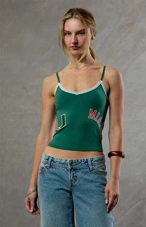 Miami Hurricanes Lace Cami image number 1